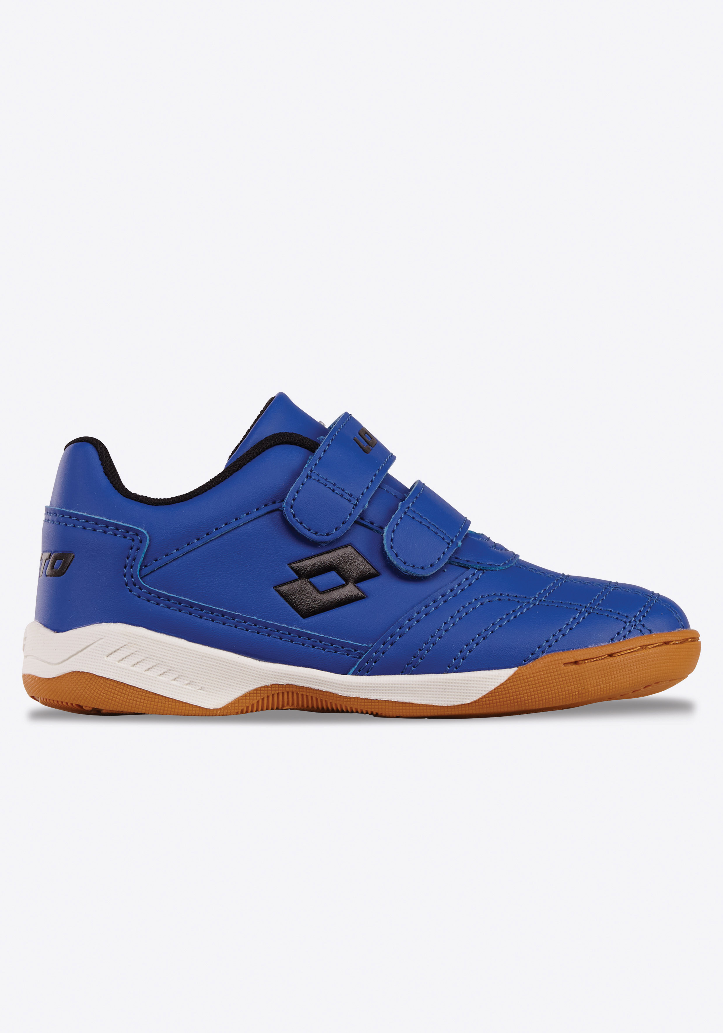 Hallenschuh LOTTO, Gr. 30, blau (blau, schwarz), Synthetik, Sportlich, Schuhe, mit Klettverschluss