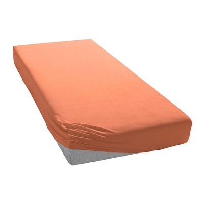 Spannbettlaken IRISETTE "Orion 9", braun (kupferfarben), B:90-100cm L:200cm, Frottee, Obermaterial: 75% Baumwolle, 25% Polyester, Laken, weicher Frottier-Stretch, für Matratzen bis 25 cm Höhe Image