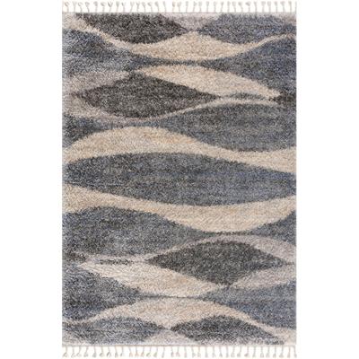 Hochflor-Teppich SANAT "Versay 1505", grau, B:160cm H:45mm L:230cm, Kunstfaser, Teppiche, Wohnzimmer, Langflor, Shaggy Teppich Image