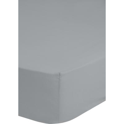 Spannbettlaken GOOD MORNING "Jersey Spannbettlaken", silber (silberfarben), B:90cm L:220cm, Jersey, Obermaterial: 100% Baumwolle, Laken, 100% Baumwolle, Jersey, Rundumgummi, bis 25 cm höhe, 90/100x200, Weiß Image