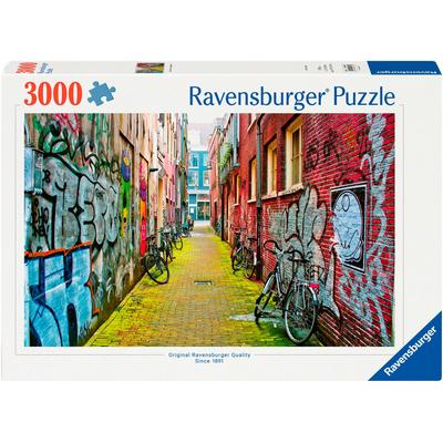 Puzzle RAVENSBURGER "Street Art in Amsterdam" Puzzles bunt Kinder Made in Germany, FSC - schützt Wald weltweit