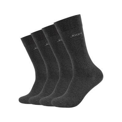 Socken JOOP "premium essentials", Damen, Gr. 43-46, grau (anthrazit), Obermaterial: 62% Baumwolle, 36% Polyamid, 2% Elasthan, unifarben, Socken, Premium Essentials, verstärkte Ferse, haltbare Spitze Image