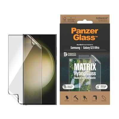 PANZERGLASS Displayschutzfolie "Displayschutz - Samsung Galaxy S23 Ultra UWF PET-Flaschen AB wA" Displayfolien farblos (transparent)