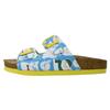 Pantolette DOGO "Stella Meow Mix Damen Sandalen/ Sandaletten / Female", Damen, Gr. 38, Normalschaft, blau, Lederimitat, Schuhe Schlappen Pantolette, Vegan