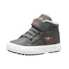 Sneaker KANGAROOS "Kavu III", Gr. 22, grau (steel grau, flame), Synthetik, sportlich, Schuhe, gefüttert