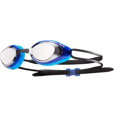 TYR Blackhawk Non-Mirrored Adult Swim Goggles, Silver/Blue with Black Strap