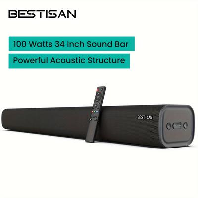 TEMU Bestisan 100w Se08 For Tv, Bar Bt (wireless) 5.0, Arc, , Aux , For Tv Speakers, , Projectors