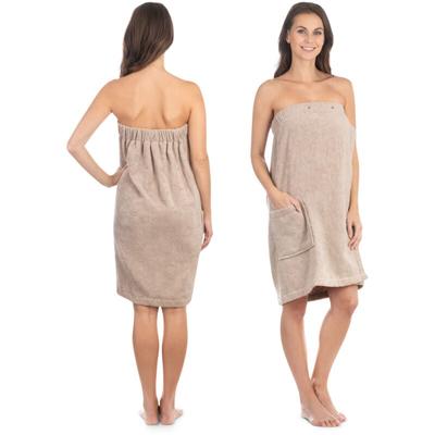 Saunakilt Damen Kilt Größe s / m Premium Damenkilt aus Baumwolle Beige - Liebenstein