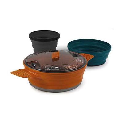 Sea To Summit Collapsible X-Set 21 -3 Piece- X-Pot 1.4 Liter with Bowl & Mug