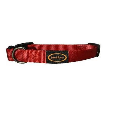 Mud River Puppy Collar Traditional Collar - Red 8in - 12in