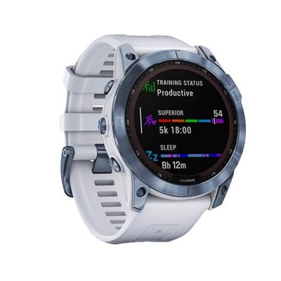 Garmin Fenix 7X Sapphire Solar - Mineral Blue DLC Titanium 1.4in x 1.4in