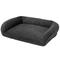 Orvis ToughChew ComfortFill-Eco Bolster Dog Bed - Grey Medium
