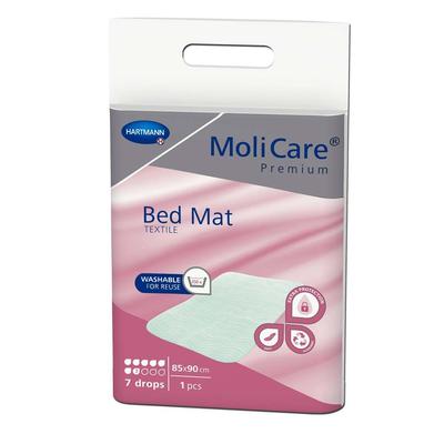 Molicare Premium Bed Mat Textile 7 Tropfen 85x90cm 25x1 St Unterlagen