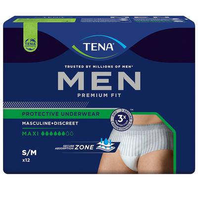 Tena MEN Premium Fit Inkontinenz Pants Maxi S/M 12 St Einweghosen Image