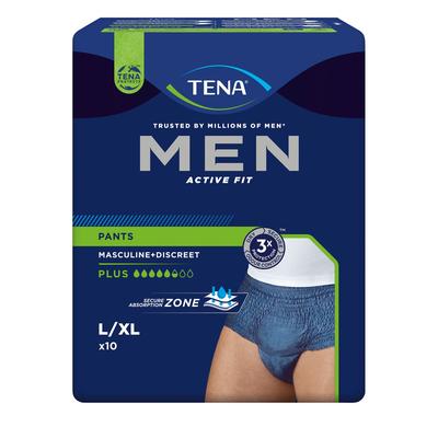 Tena MEN Act.Fit Inkontinenz Pants plus L/Xl blau 10 St Windeln Image