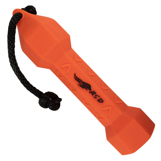Avery Sporting Dog PerfectHold HexaBumper Dog Training Bumper - Orange 10in LENGTH / 3in ENDS / 2in