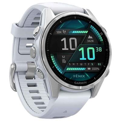 Garmin Fenix 8 AMOLED GPS Smartwatch - Soft Gold with Fog Gray/Dark Sandstone 43mm