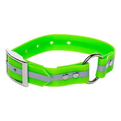 ROCT Outdoors Upland Field Collar with Reflective Band Traditional Collar - Green 24in-28in
