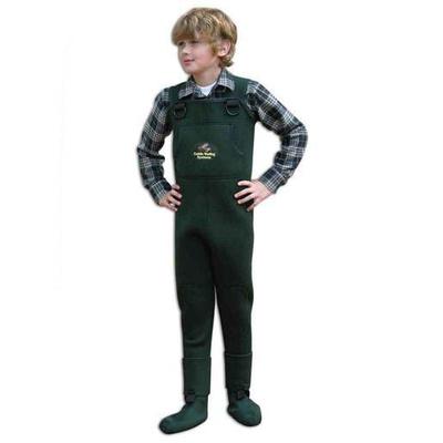 Caddis Youth Neoprene Fishing Waders - Forest Green XS