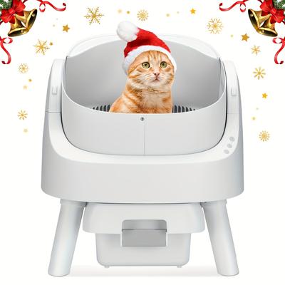 TEMU Automatic Open -safe Box For Multiple Cats, , White, Without Battery