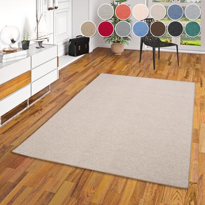 Teppich MY HOME "Fortis, Schlinge, Made in Netherlands", beige, B:160cm H:5mm L:200cm, Kunstfaser, Teppiche, Uni Farben, gekettelt, auch als Läufer, strapazierfähig, Wohnzimmer Image