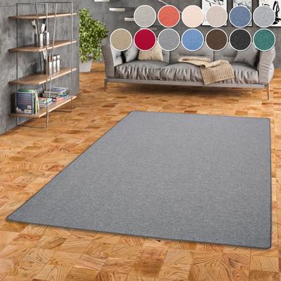 Teppich MY HOME "Fortis, Schlinge, Made in Netherlands", grau (anthrazit), B:80cm H:5mm L:200cm, Kunstfaser, Teppiche, Uni Farben, Schlinge, gekettelt, auch als Läufer, strapazierfähig Image