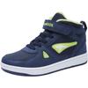 Sneaker KANGAROOS "Kalley II EV", Gr. 35, blau (navy, lime), Synthetik, sportlich, Schuhe, mit Klettverschluss, gefüttert