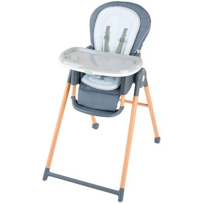 Hochstuhl INGENUITY "Proper Positioner™ 7-in-1 Deluxe High Chair - Chambray" Gr. B/H/T: 88,9cm x 115,6cm x 62,2cm, Metall-Kunststoff, bunt Baby Stühle Hochstuhl