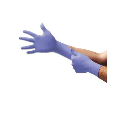 Ansell Supreno SE Disposable Nitrile Gloves, Beaded Cuff, Large, Violet Blue (748-SU-690-L)