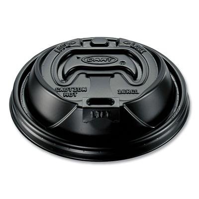 Dart Reclosable Hot Cup Lid, Black (DCC16RCLBLK) (DCC16RCLBLK)