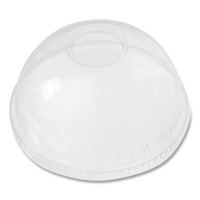 Karat PET Lids, Dome Lid, Fits 12 oz to 24 oz Cold Cups, Clear, 1,000/Carton (KRTCKDL626)