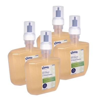 Kleenex Botanics Luxury Foam Skin Cleanser, Fresh Scent, 1,200 mL Refill, 4/Carton (KCC52788)