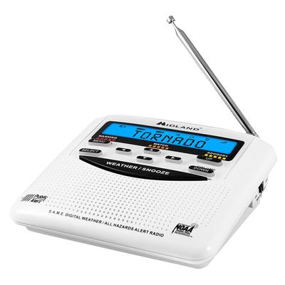 Midland WR120 Emergency Weather Alert Radio, White (MROWR120)