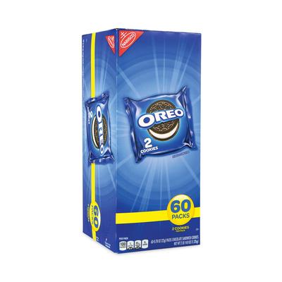 Nabisco Oreo Chocolate Sandwich Cookies, 0.78 oz Pack, 2 Cookies/Pack, 60 Packs/Box (GRR30400072)