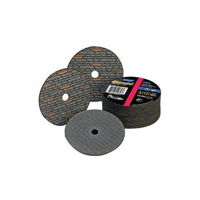 Norton Gemini Type 1 Reinforced Cut-Off Wheel, 3 in dia, .035 in Thick, 3/8 Arbor, 60 Grit, Aluminum Oxide (547-66243510628)