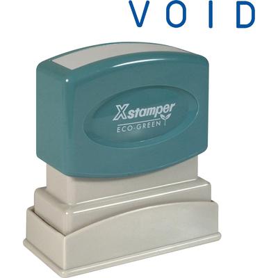 Shachihata Inc. U.S.A. Void Ink Stamp, 1/2"x1 5/8", Blue Ink (XST1117)