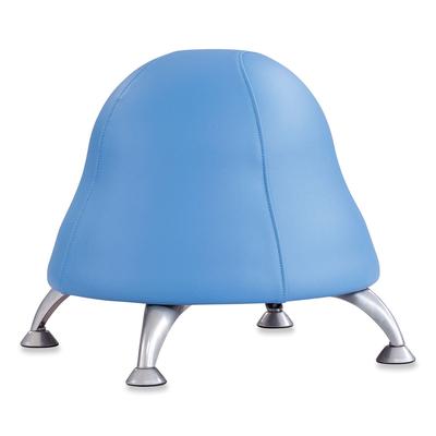 Safco Runtz Ball Chair, Backless, Supports Up to 250 lb, Baby Blue Vinyl Seat, Silver Base (SAF4756BUV)