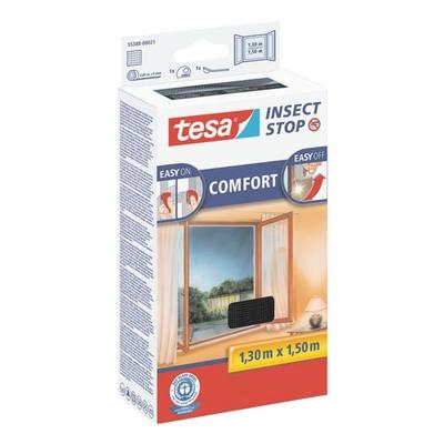 tesa Fliegengitter »Insect Stop COMFORT« 55388 für Fenster grau, 130x150 cm