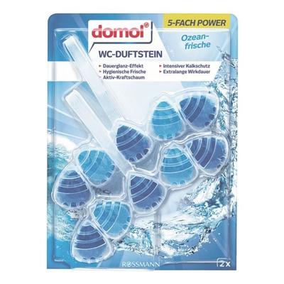 domol WC-Duftstein »Ozeanfrische« 5-fach Power blau Image