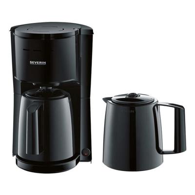 SEVERIN Kaffeemaschine mit 2 Thermokannen »KA 9307« schwarz schwarz, 22x35.5x24 cm