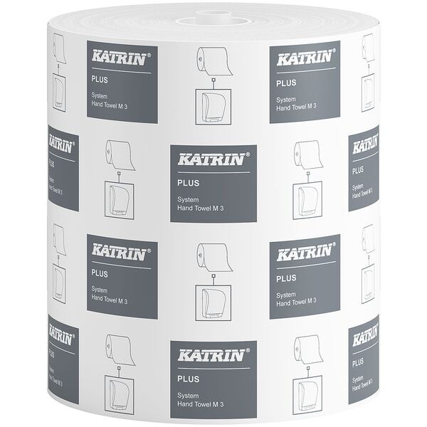 Katrin 6er-Pack Endlosrollen Papierhandtuch »Plus System M3« 3-lagig (weiß, unperforier weiß