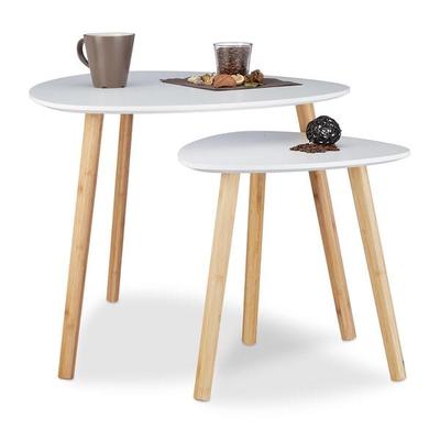 relaxdays Satztisch 2er Set