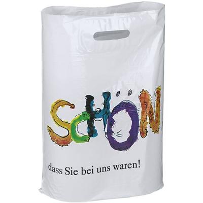 VP 500er-Pack Tragetaschen »SCHÖN, dass Sie bei uns waren« weiß 38 x 45 cm weiß, 38x45x10 cm