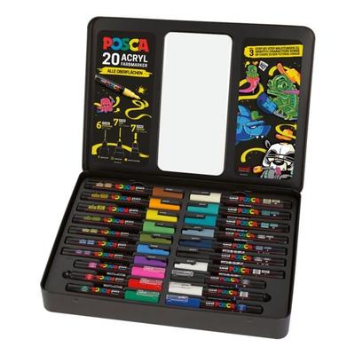 POSCA 20er-Set Acrylfarbmarker »UNI POSCA« braun