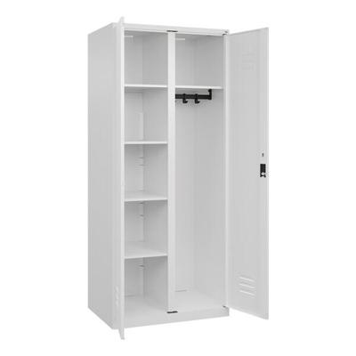 CP Wäsche- und Garderobenschrank »Classic Plus Korpus weiß« Zylinderschloss Fachbre weiß, 80x185x50 cm Image