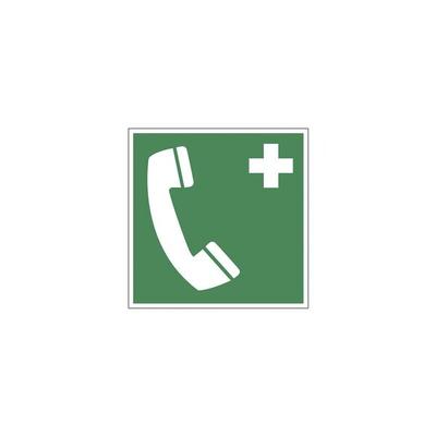 LimarLite Rettungszeichen »Notruftelefon [E004]« 20 x 20 cm Folie (0,4 mm), 20x20 cm Image