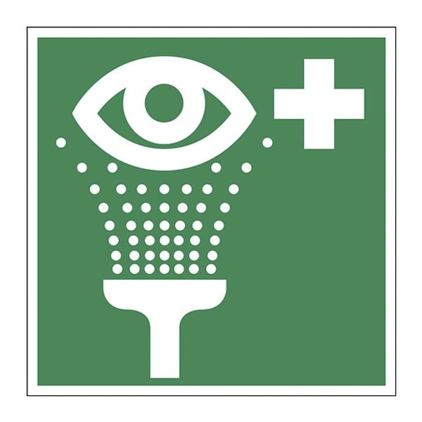 LimarLite Rettungszeichen »Augenspüleinrichtung [E011]« 15 x 15 cm Folie (0,4 mm), 15x15 cm Image