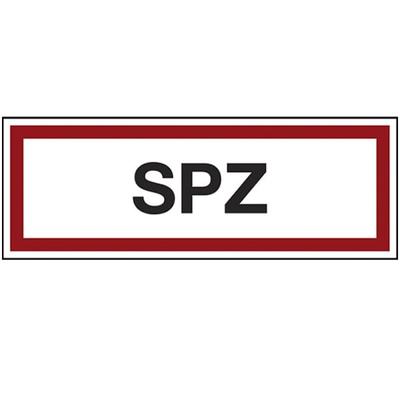 LimarLite Feuerwehrzeichen Textschild »SPZ« 29,7 x 10,5 cm Folie (0,4 mm), 29.7x10.5 cm
