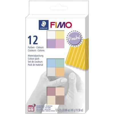 12er-Pack Modelliermasse »Fimo soft - Materialpackung Pastel Colours«, FIMO