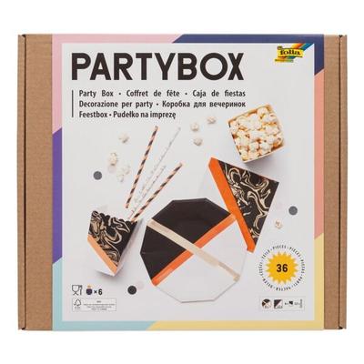 folia Einweggeschirr Party-Box »Adults« 36-teilig mehrfarbig